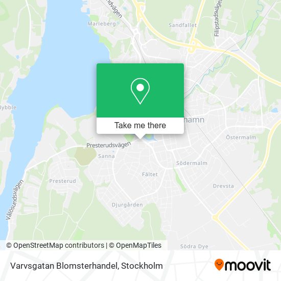 Varvsgatan Blomsterhandel map