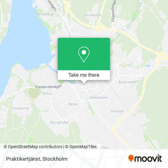 Praktikertjänst map