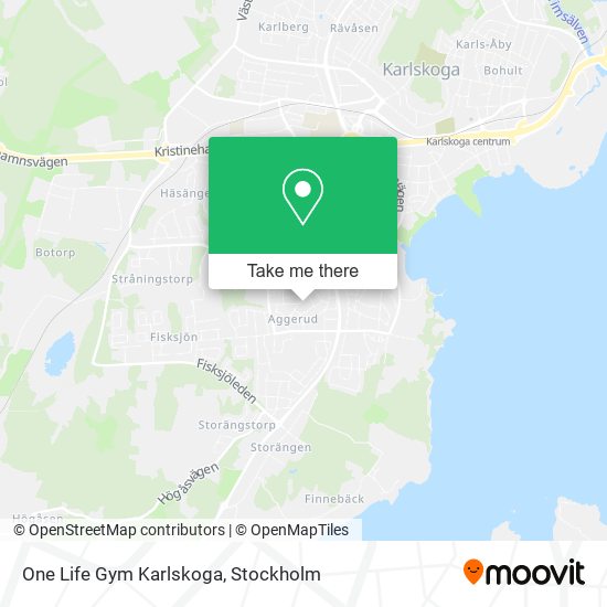 One Life Gym Karlskoga map