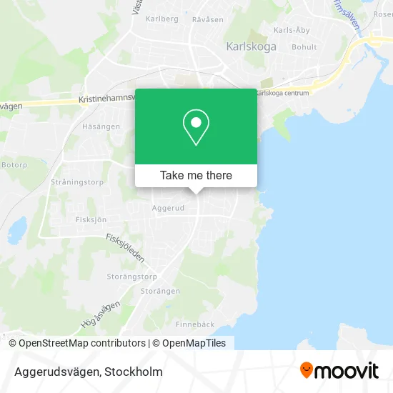 Aggerudsvägen map