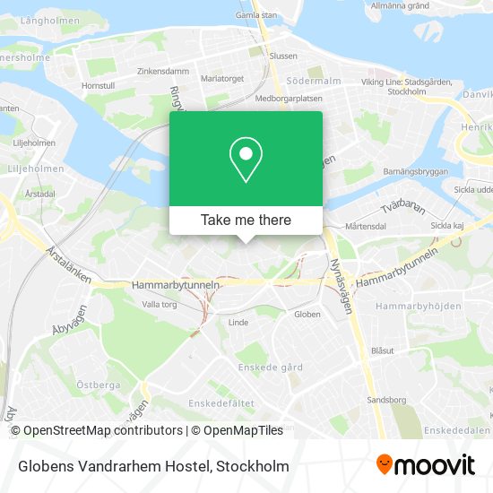 Globens Vandrarhem Hostel map