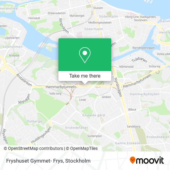 Fryshuset Gymmet- Frys map