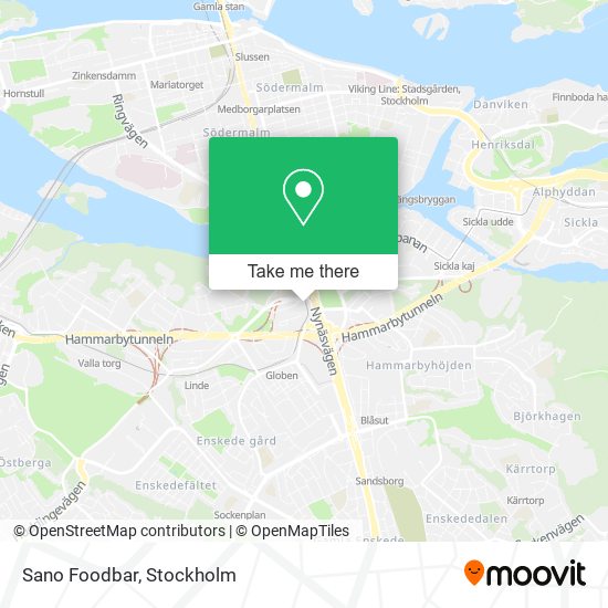 Sano Foodbar map