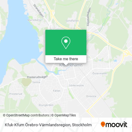 Kfuk-Kfum Örebro-Värmlandsregion map