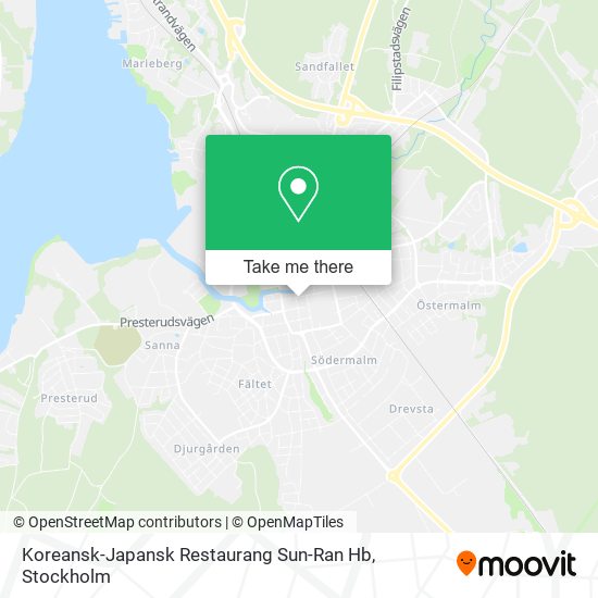 Koreansk-Japansk Restaurang Sun-Ran Hb map