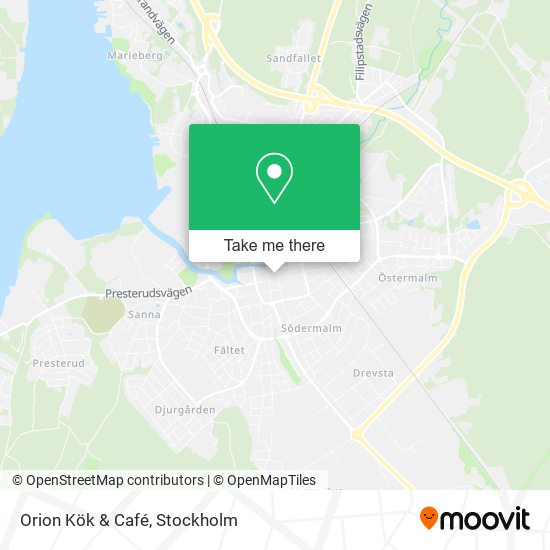 Orion Kök & Café map