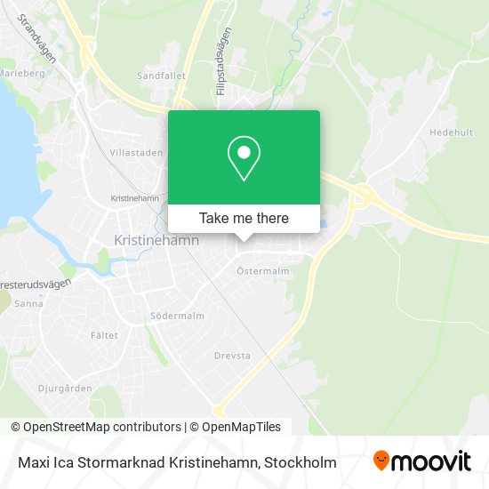 Maxi Ica Stormarknad Kristinehamn map