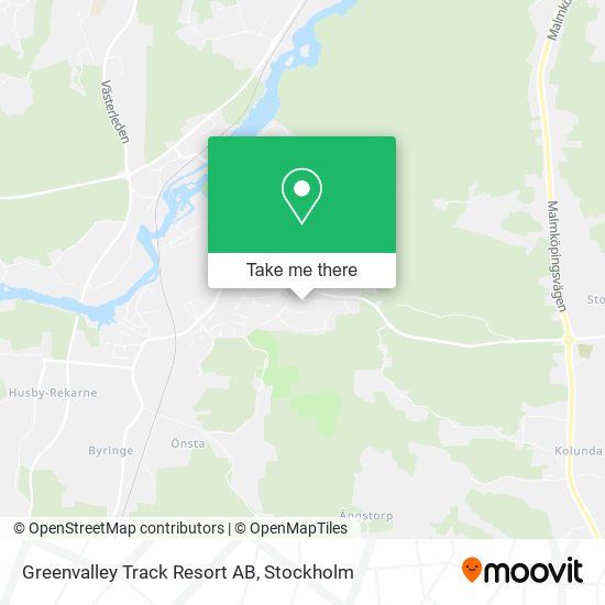 Greenvalley Track Resort AB map