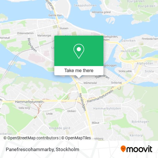 Panefrescohammarby map