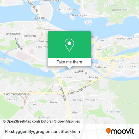 Riksbyggen Byggregion norr map