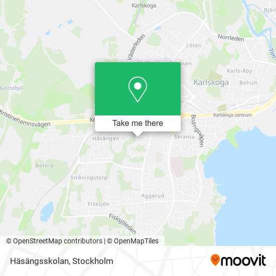 Häsängsskolan map