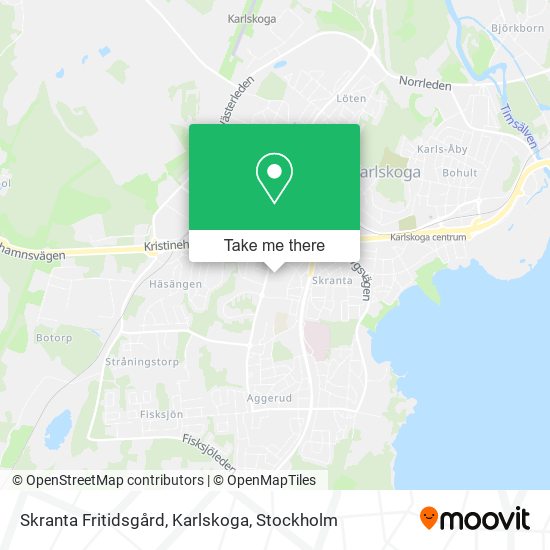 Skranta Fritidsgård, Karlskoga map