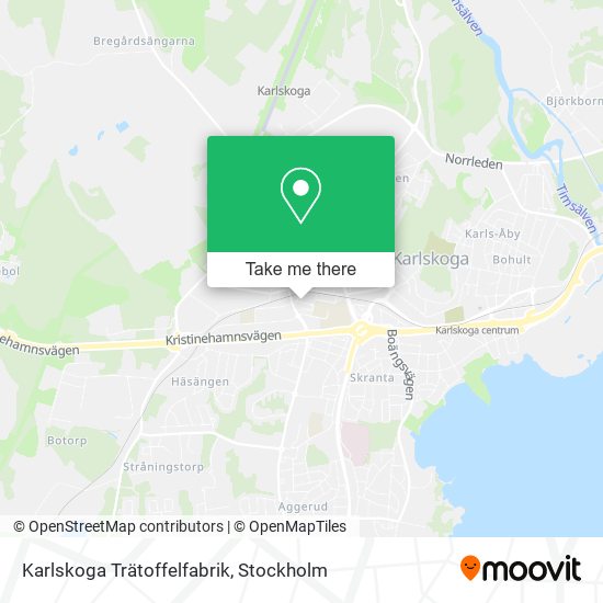 Karlskoga Trätoffelfabrik map