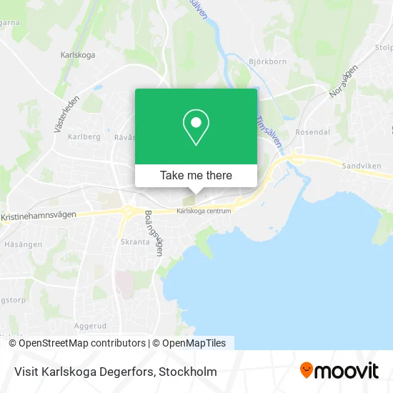 Visit Karlskoga Degerfors map