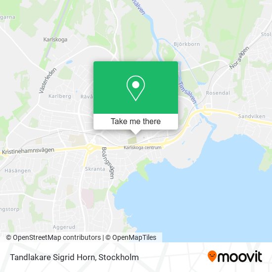 Tandlakare Sigrid Horn map