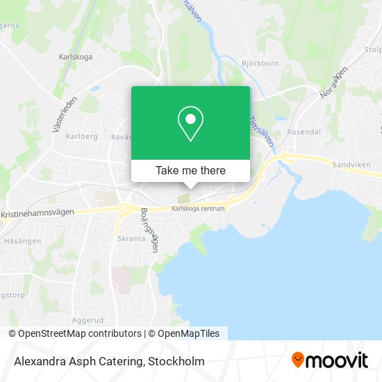 Alexandra Asph Catering map