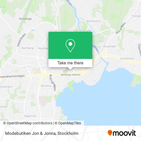 Modebutiken Jon & Jonna map