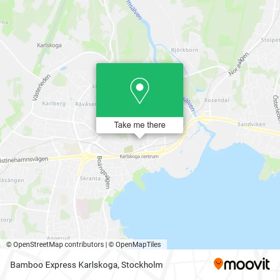 Bamboo Express Karlskoga map