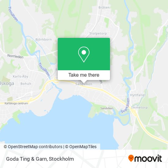 Goda Ting & Garn map