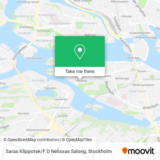 Saras Klippotek / F D Nelissas Salong map