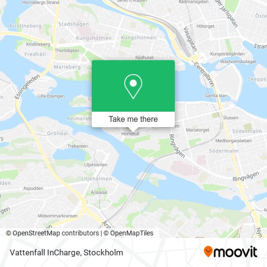 Vattenfall InCharge map