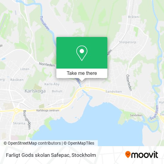 Farligt Gods skolan Safepac map