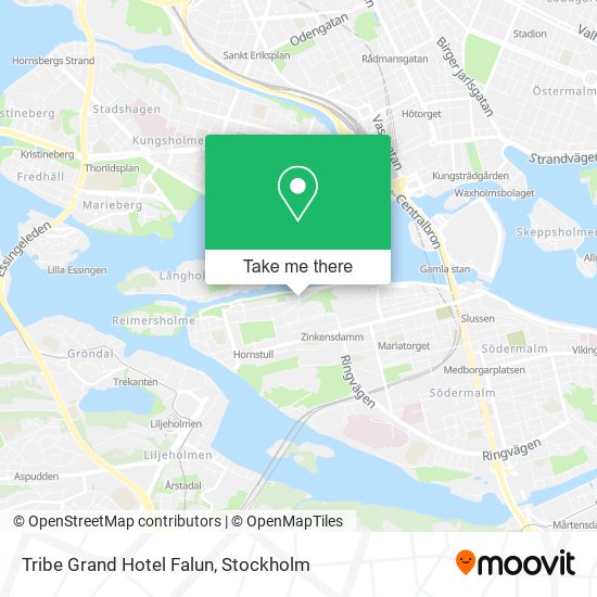 Tribe Grand Hotel Falun map