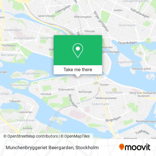 Munchenbryggeriet Beergarden map