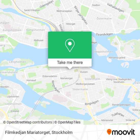 Filmkedjan Mariatorget map