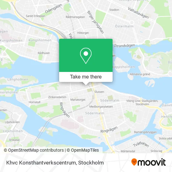 Khvc Konsthantverkscentrum map