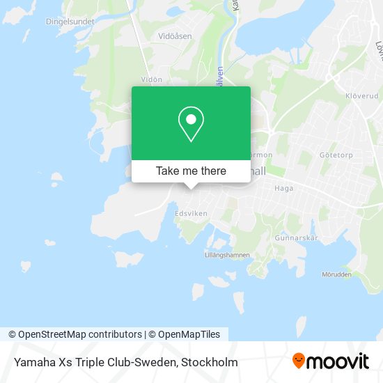 Yamaha Xs Triple Club-Sweden map