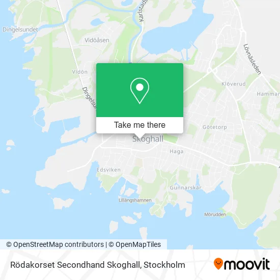 Rödakorset Secondhand Skoghall map