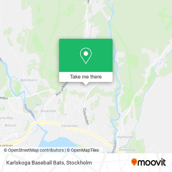 Karlskoga Baseball Bats map