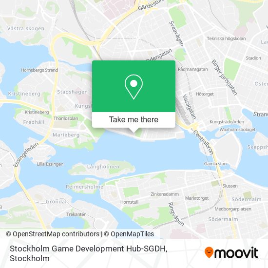 Stockholm Game Development Hub-SGDH map