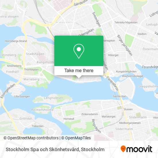 Stockholm Spa och Skönhetsvård map