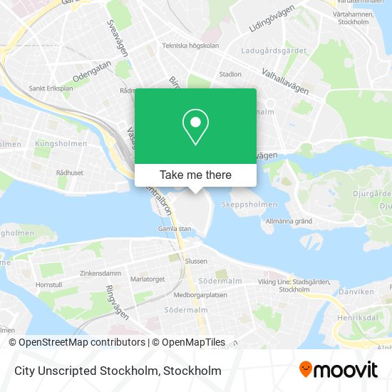 City Unscripted Stockholm map