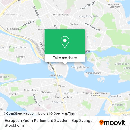 European Youth Parliament Sweden - Eup Sverige map
