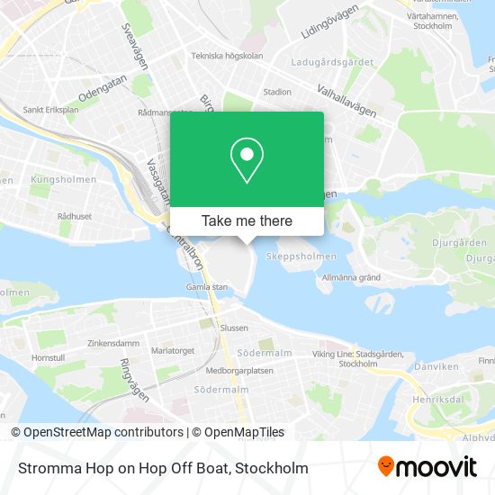 Stromma Hop on Hop Off Boat map