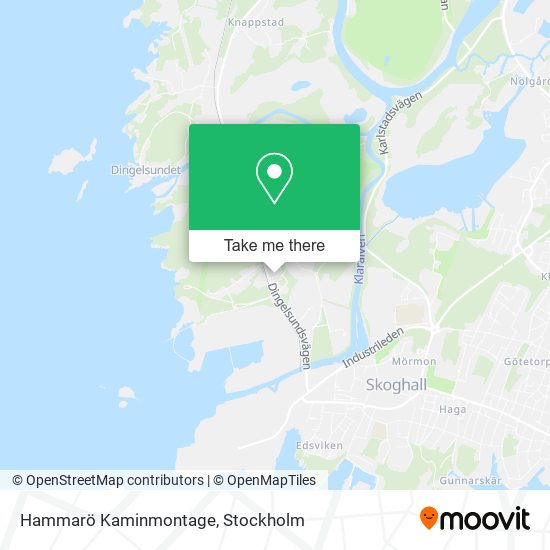 Hammarö Kaminmontage map