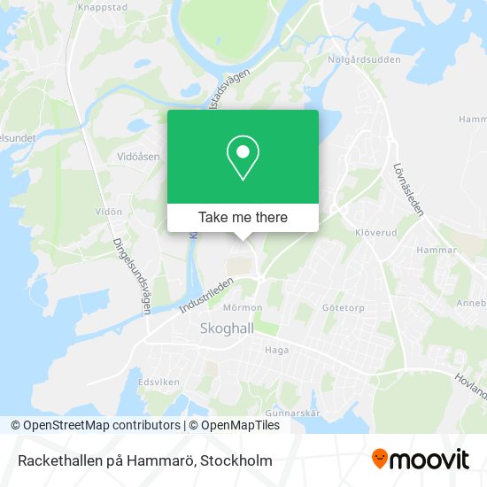 Rackethallen på Hammarö map