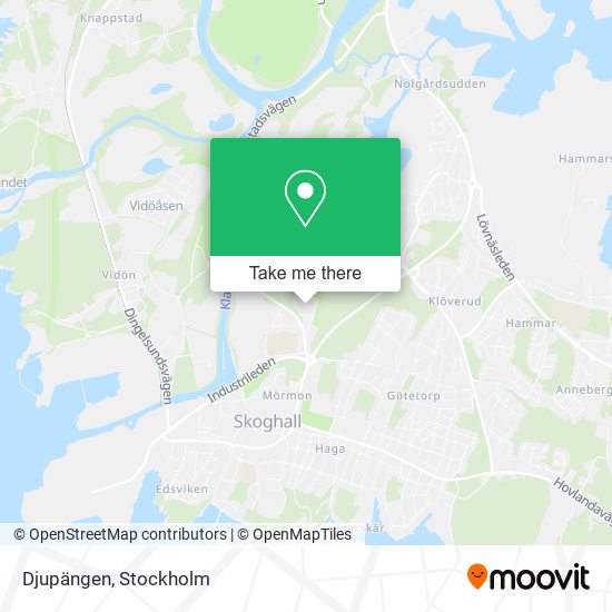 Djupängen map