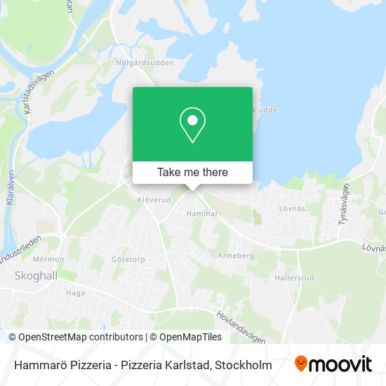 Hammarö Pizzeria - Pizzeria Karlstad map