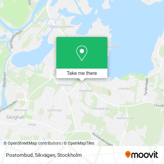 Postombud, Sikvägen map