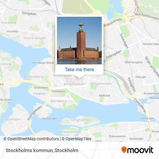 Stockholms kommun map