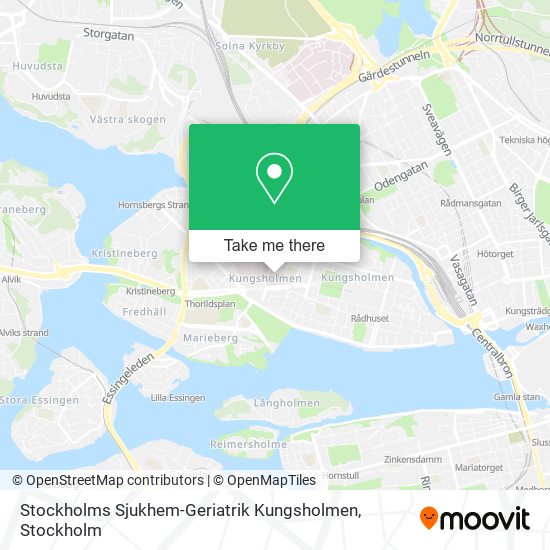 Stockholms Sjukhem-Geriatrik Kungsholmen map