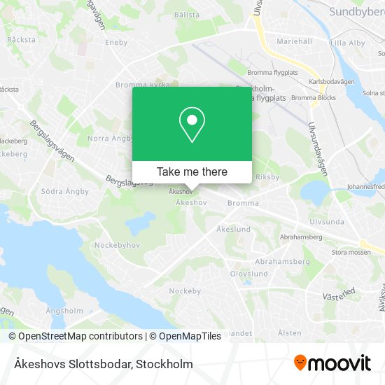 Åkeshovs Slottsbodar map