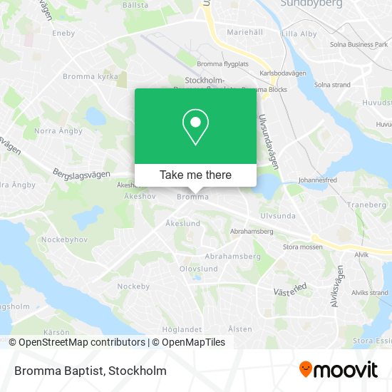 Bromma Baptist map