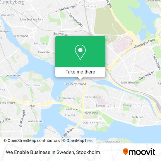We Enable Business in Sweden map