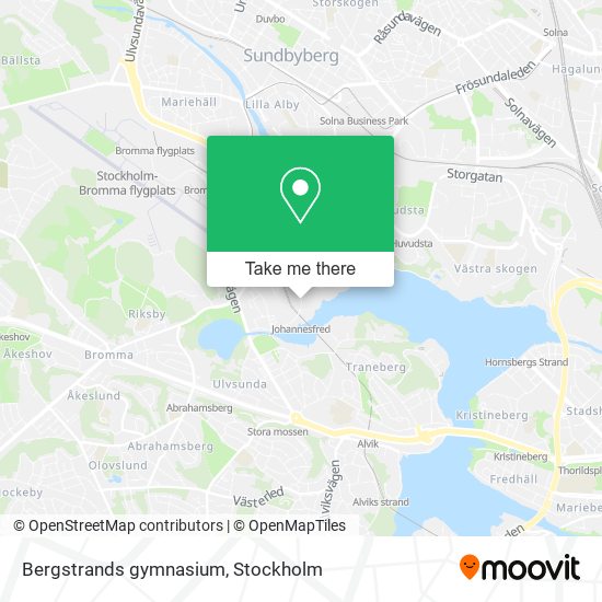 Bergstrands gymnasium map