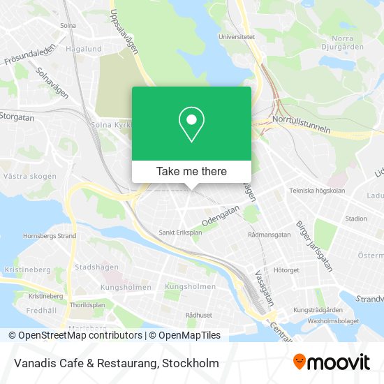 Vanadis Cafe & Restaurang map